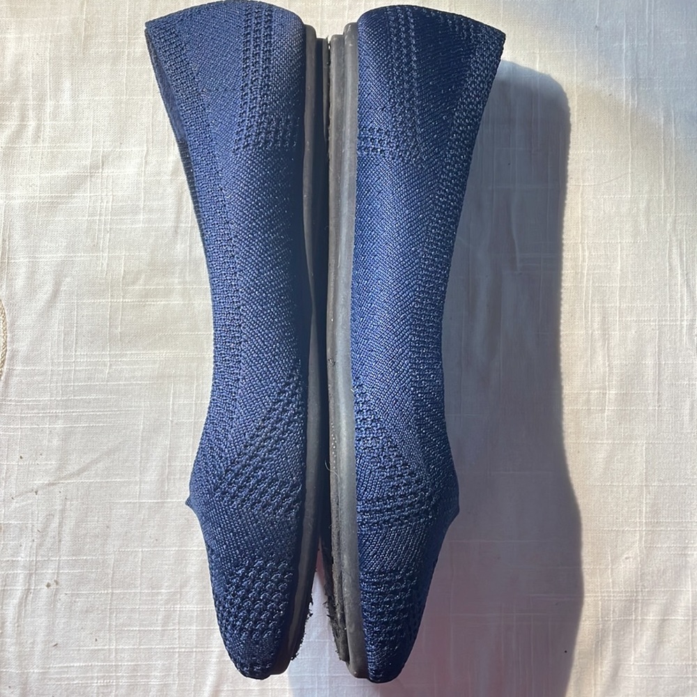 HARBORSIDES Memoryfoam Navy Textile Lightweight Flats - Picture 3 of 5